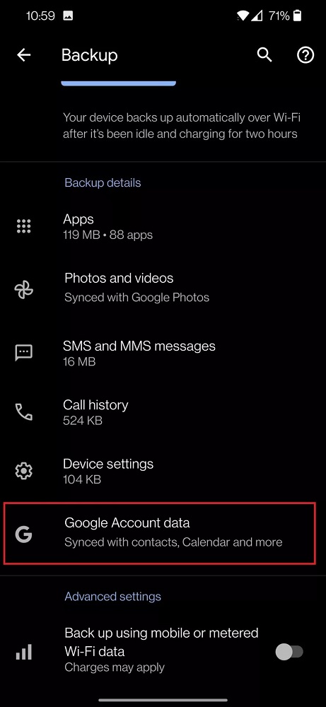 Verileri Yeni Android Telefona Aktarma 4