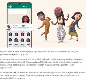 Avatar WhatsApp' ta Nasıl Kullanılır