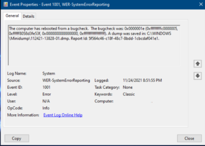 Olay Kimligi 1001 StoreAgentScanForUpdatesFailure0 1 - Olay Kimliği 1001 Hatası Giderme
