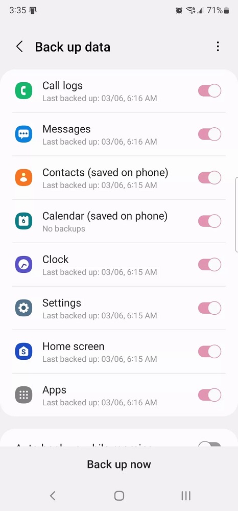 Samsung Telefon Yedekleme 2 - Samsung Telefon Yedekleme