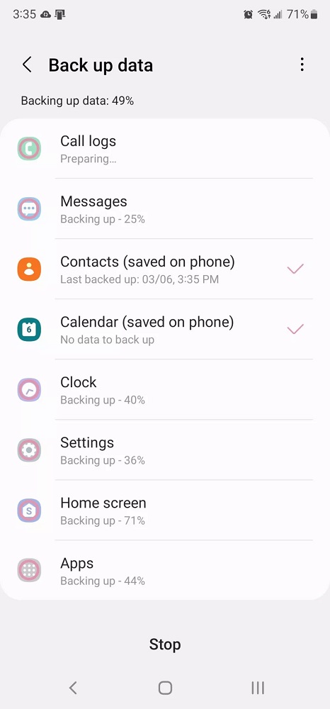 Samsung Telefon Yedekleme 3 - Samsung Telefon Yedekleme