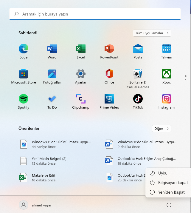 Windows 11'de Sürücü İmzası Devre Dışı Bırakma