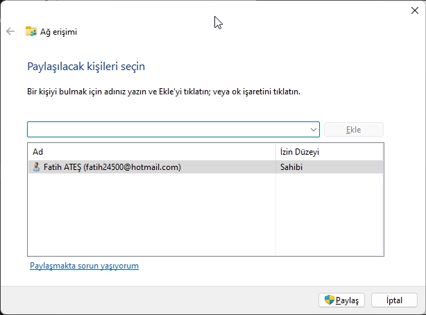 Windows 11 Dosyalar Paylaşımı Nasıl Yapılır