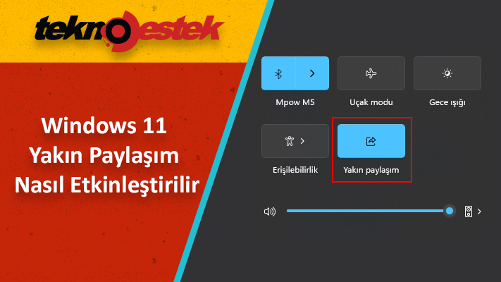 Windows 11 Yakin Paylasim Nasil Etkinlestirilir