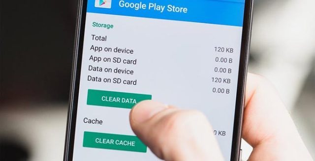 Play Store önbellek ve verileri temizleme