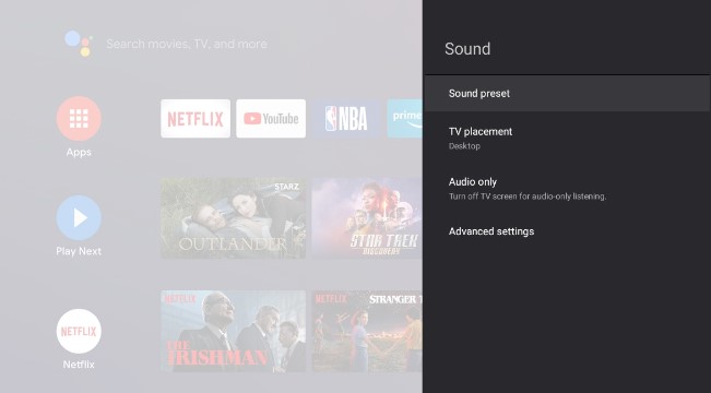 TCL Android Tv Ses ayarları