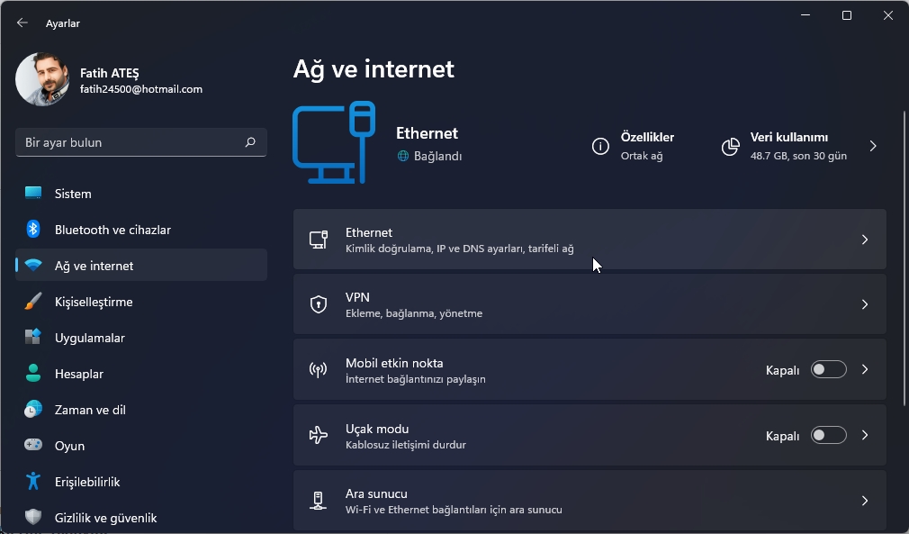 Windows 11 22H2'de ağdaki bilgisayarları görme