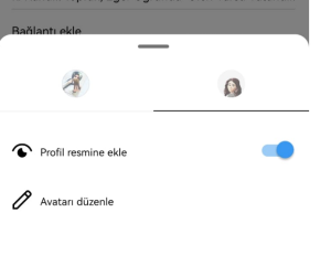 Anahtar 3 - Instagram Profil Resmine Avatar Ekleme