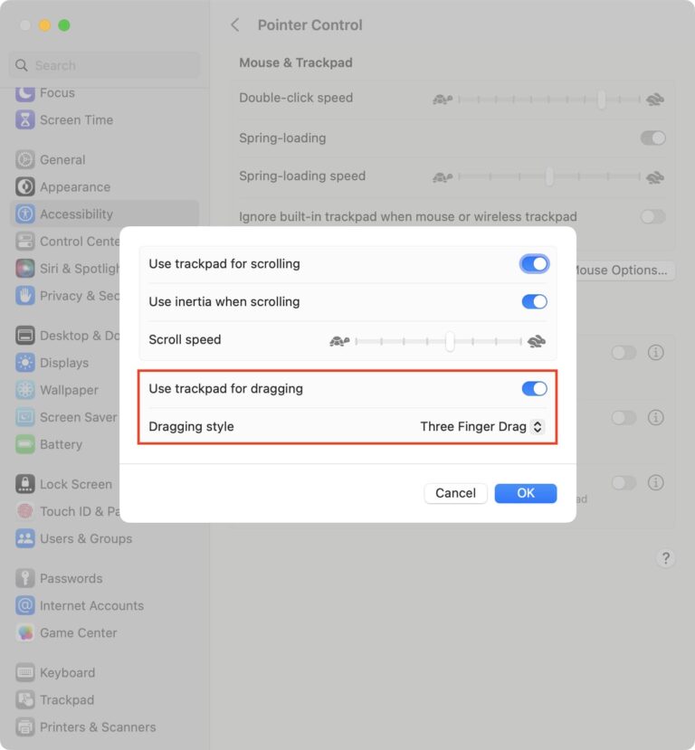 MacBook 3 Parmak Etkinleştirme MacBook 3 Parmak Etkinleştirme