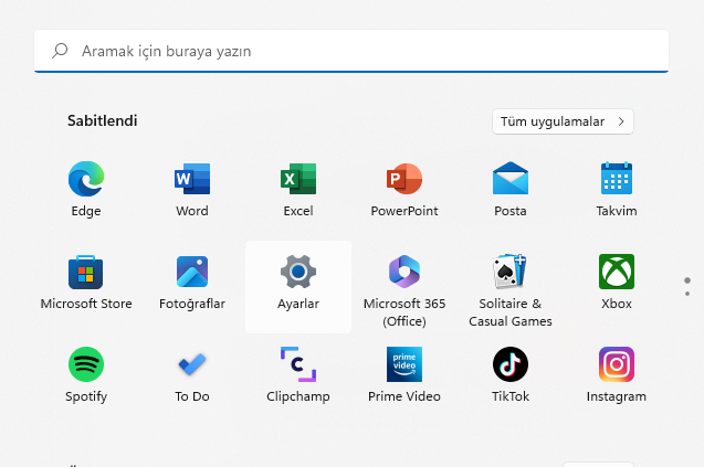 Varsayılan Klavye Değiştirme