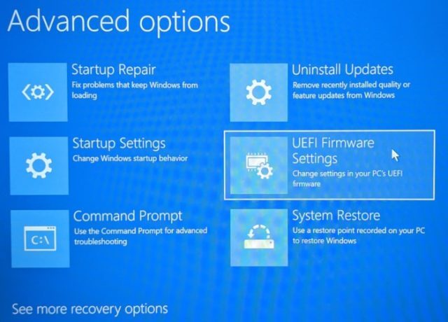 BIOS veya UEFI'yi güncelleyin