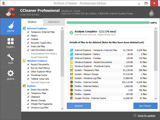 CCleaner ile temizlik yapma