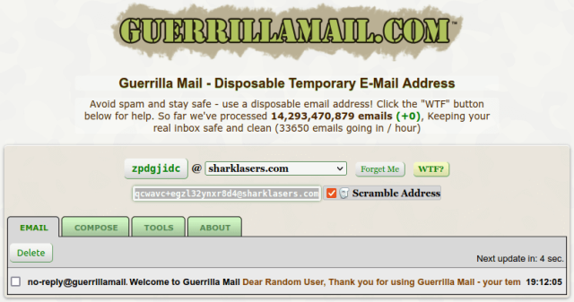 guerrilla mail e1676542220203 - Geçici E-posta Nasıl Oluşturulur