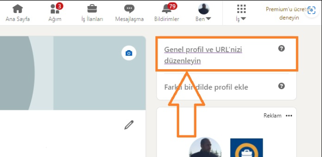 Linkedin Kendi URL'nizi Oluşturma