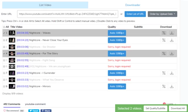 youtubeplaylist.cc Youtube Oynatma Listesini İndirme