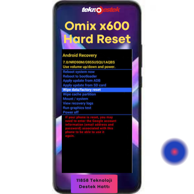 x600 Hard Reset