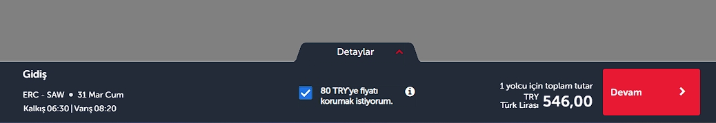 THY Fiyat Dondurma Nasıl Yapılır