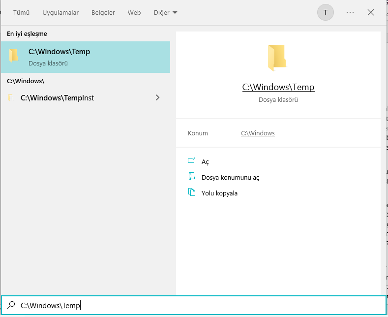 Temp CAB Dosyaları nedir silme nasıl yapılır