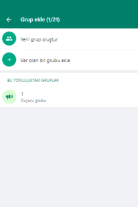 WhatsApp Topluluk Oluşturma Var olan grubu ekle 3 - WhatsApp Topluluk Oluşturma