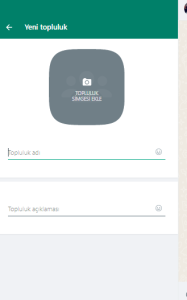WhatsApp Topluluk Nasıl Oluşturulur isim 2 - WhatsApp Topluluk Oluşturma