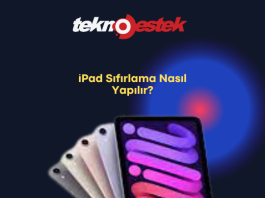 İpad sıfırlama