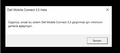 dell mobil connect hatasi