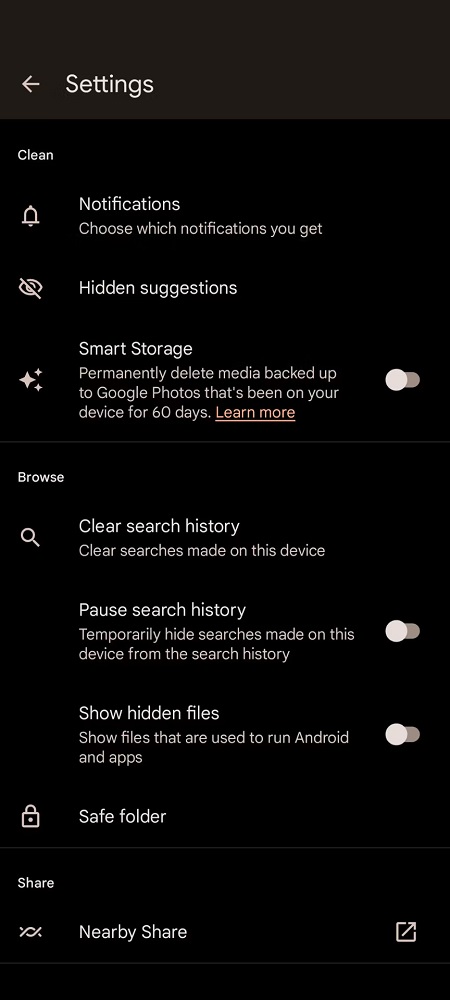 Android Yakındakilerle Paylaş Özelliği Google Files ile Açma