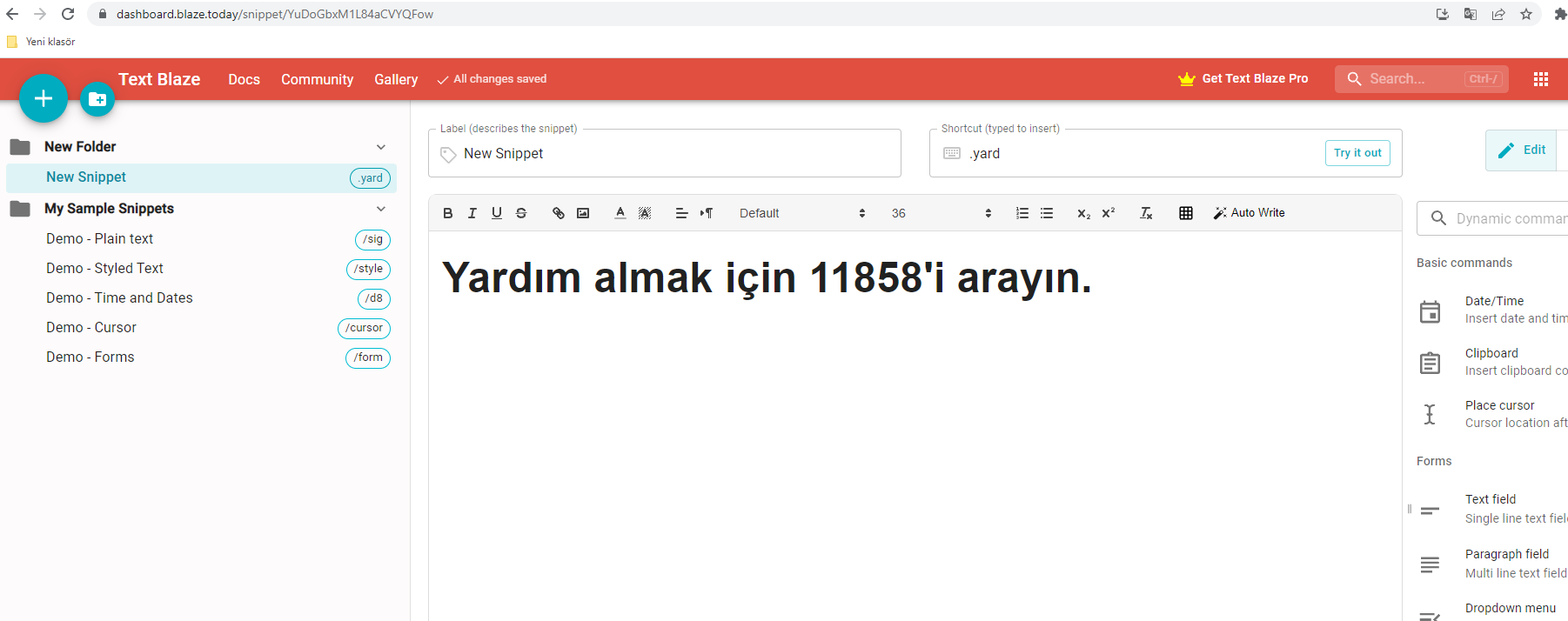 Bilgisayarda Otomatik Form Doldurma Bilgisayarda Otomatik Form Doldurma için Text Blaze kullanımı