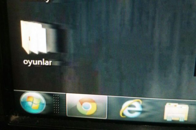 Bilgisayar Ekranında Gölge Sorunu Bilgisayar ekranında gölge sorunu