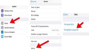 İpad sıfırlama nasıl yapılır