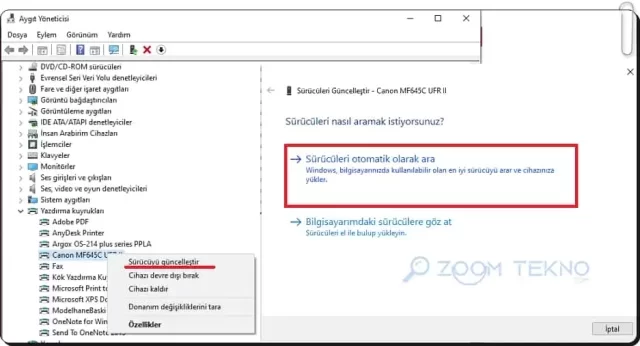 yazici suruculerini guncelleyin e1681435115721 - Bilgisayar Yazıcı Çalışmıyor Sorunu