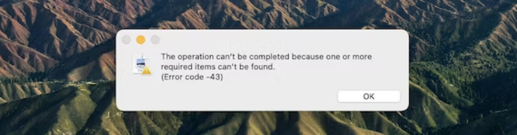 Mac hata kodu -43 Nasıl Onarılır?