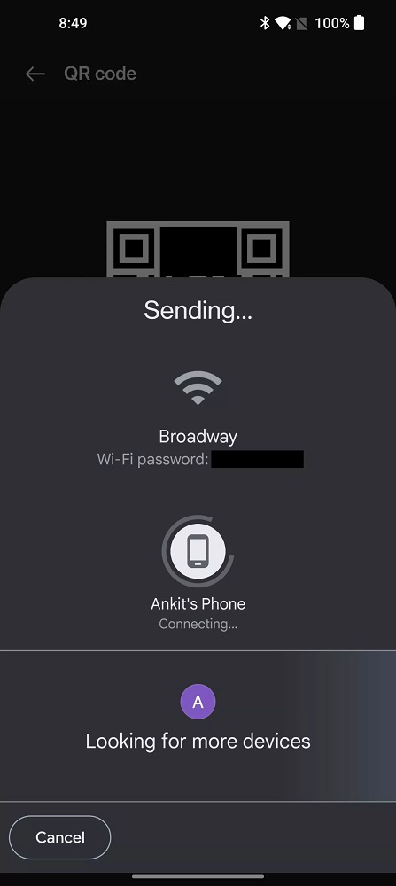 Android Kablosuz Ağ Şifresi Paylaşma
