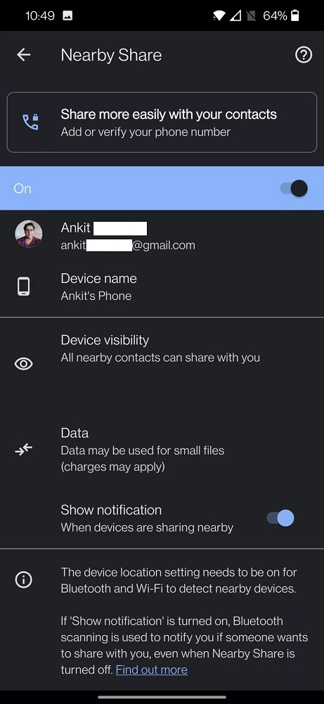 Android Kablosuz Ağ Şifresi Paylaşma
