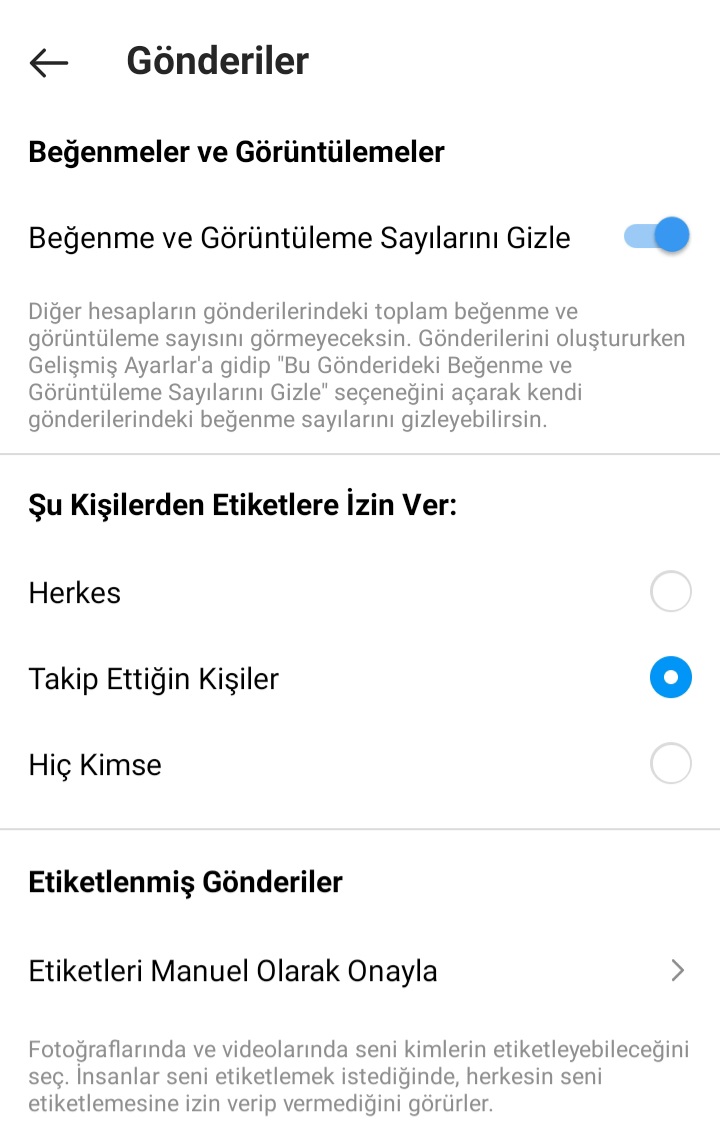 Gönderilerinizi Gizli Tutma