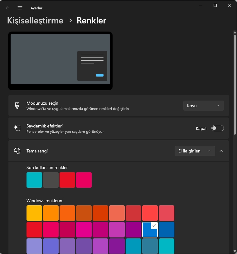 Ms-Settings URI Komutları Ms-Settings URI Komutları