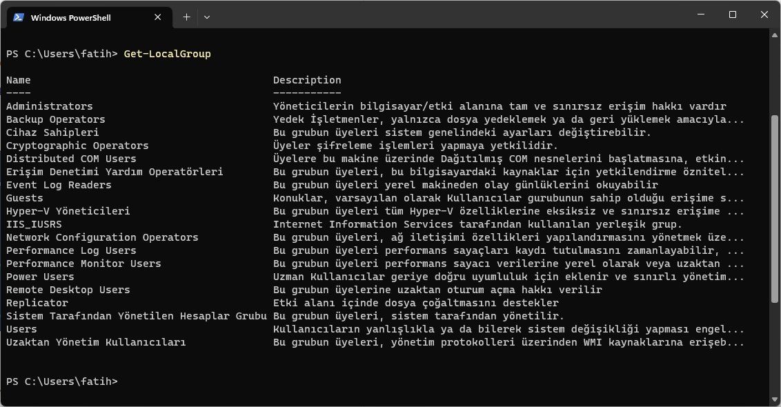 Windows 11 Yerel Kullanıcılar ve Gruplar Oluşturma, Değiştirme ve Kaldırma