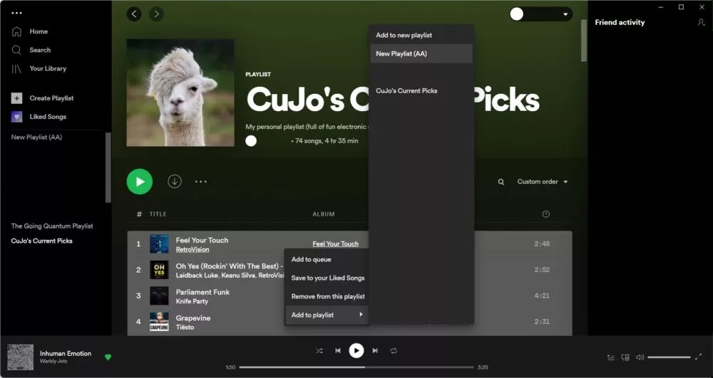 Spotify Çalma Listesi Birleştirme Spotify Çalma Listesi Birleştirme