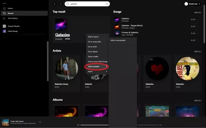 Spotify Çalma Listesine Şarkı Ekleme