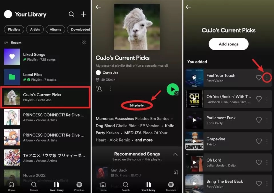 Spotify Şarkı Silme