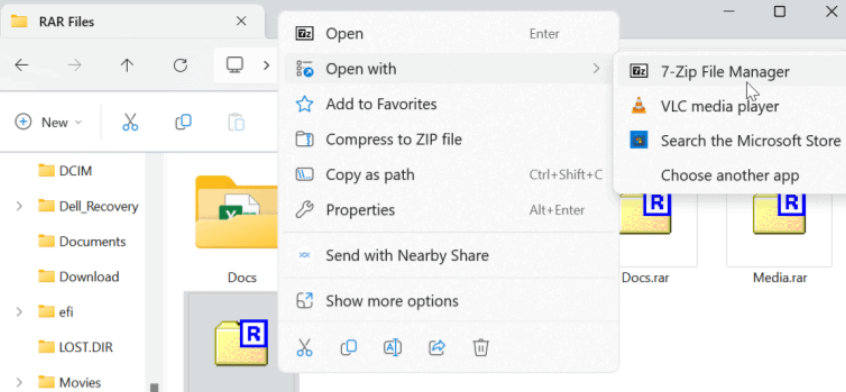 Windows 11 RAR Dosyaları Nasıl Açılır Windows 11 'de RAR Dosyaları Nasıl Açılır