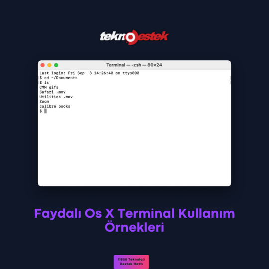 Os X Terminal Kullanım