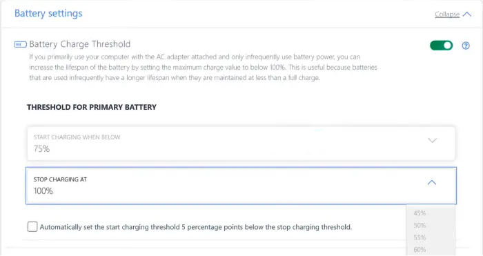 Batarya Şarjını Sınırlama