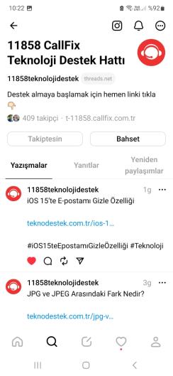 Threads Fotoğraf Paylaşma işlemler