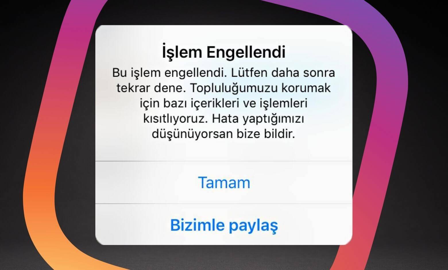 Instagram Spam Uyarısı Kaldırma İnstagram sıpam uyarısı kaldırma adımları