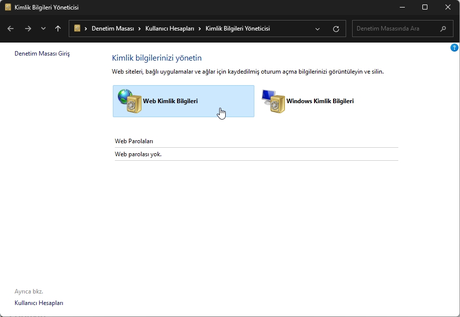 Ağ Bağlantısı Mevcut Değil Hatası Çözümü