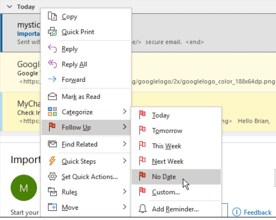 Ekran goruntusu 2023 08 25 235501 - Outlook ta E postaları Sabitleme