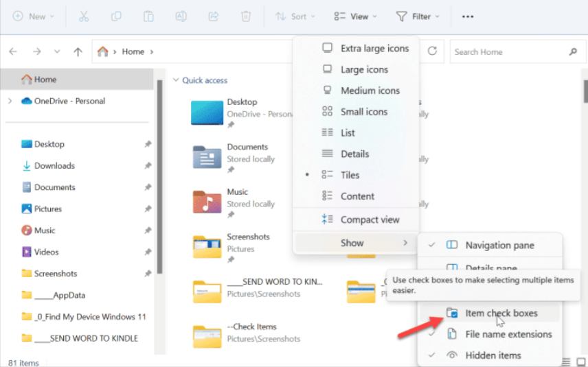 Windows 11 Onay Kutuları Nasıl Devre Dışı Bırakılır Windows 11 de Onay Kutuları Nasıl Devre Dışı Bırakılır