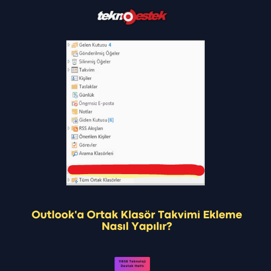Outlook'a Ortak Klasör Takvimi Ekleme Nasıl Yapılır