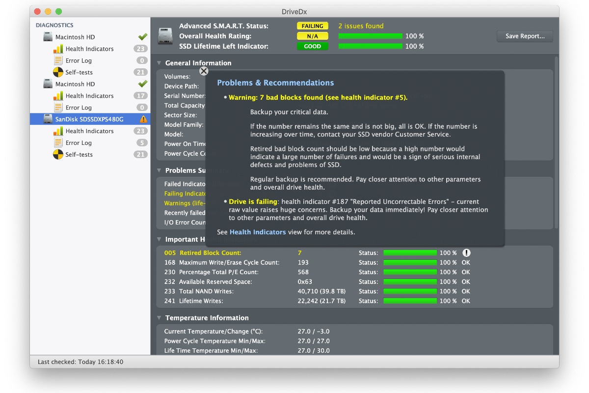 Mac’te SSD Sağlığı Nasıl Kontrol Edilir